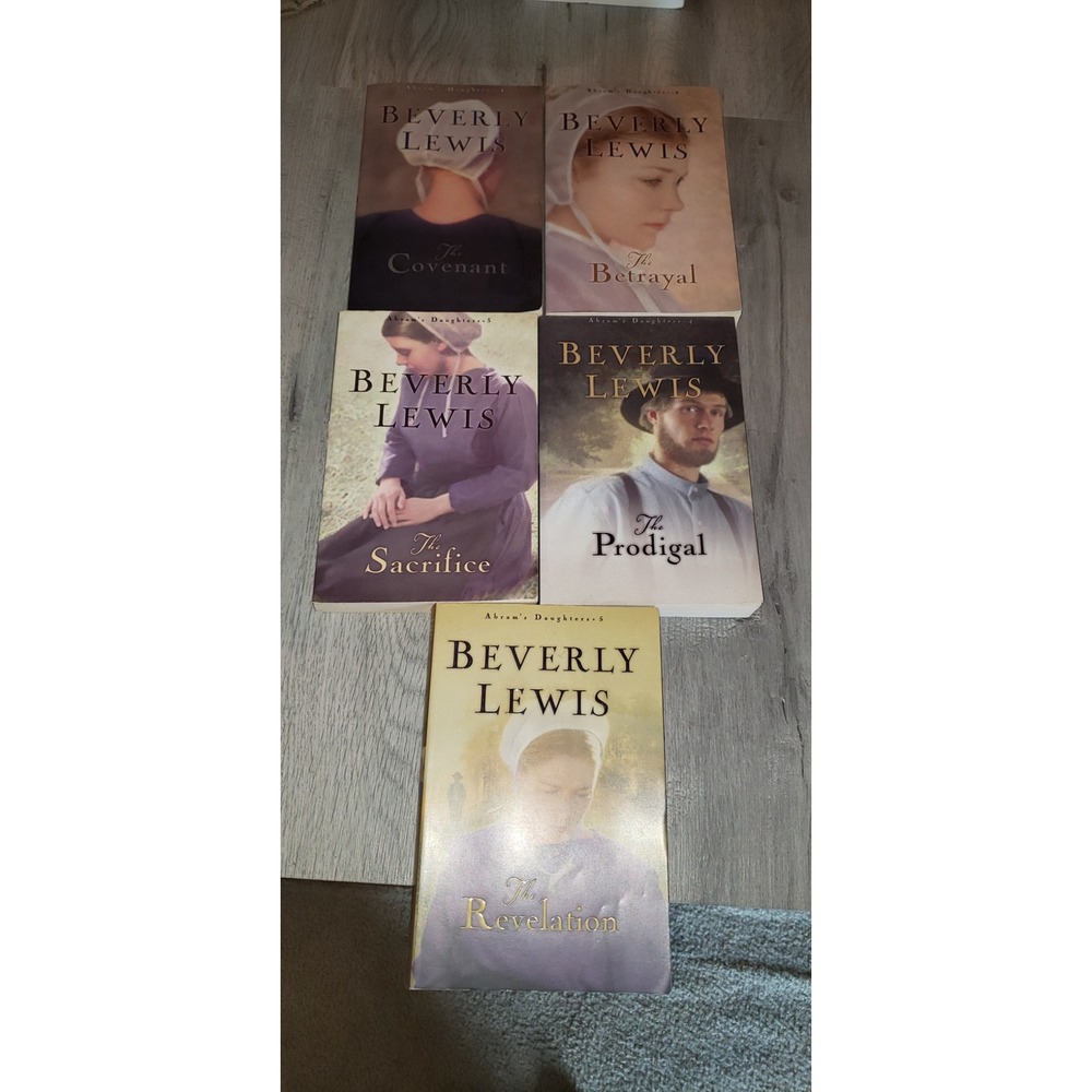 Beverly Lewis Abram's Daughters Complete Series 1-5 Paperback Book Set Amish
